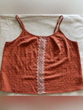 Women's Shein curve size 1x burnt orange tank top